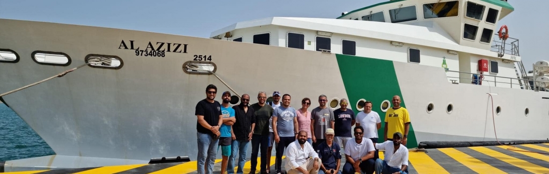شارك فريق من مركز الآثار البحرية والتراث الثقافي الغارق في مشروع مسح بحري للساحل السعودي على البحر الأحمر