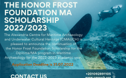 The Honor Frost Foundation MA Scholarship 2022/2023